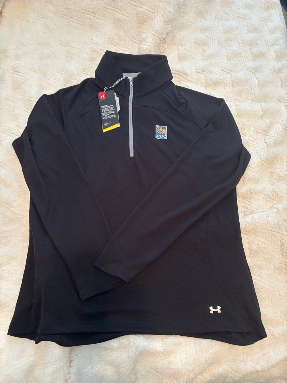 Under Armour Black Quarter-Zip Pullover with RBC Crest - NEVER WORN - Women’s 2X